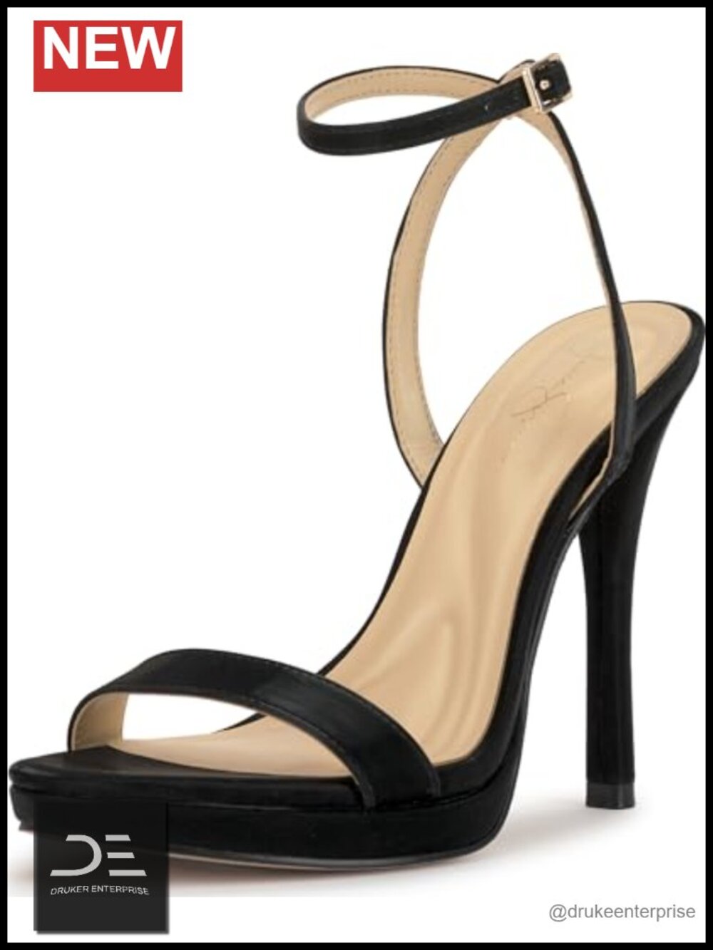Jessica Simpson Divra Ankle Strap Stiletto Heel Sandals Women's PU